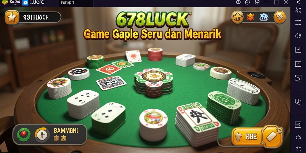 Tangkapan layar utama <strong>678LUCK</strong> menampilkan aksi seru permainan Gaple.
