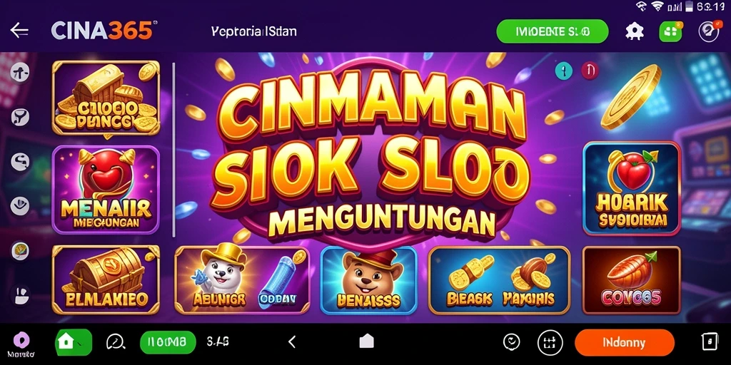 Tampilan gameplay Slot CINA365 yang menarik dan mengasyikkan.