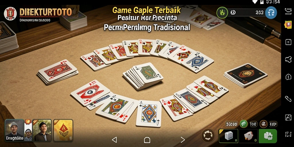Tampilan gameplay Gaple yang seru dan interaktif dalam DIREKTURTOTO.