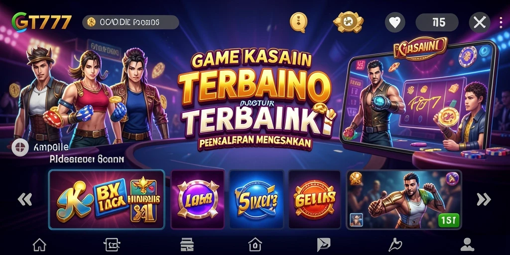 Tangkapan layar GT777 yang menunjukkan keseruan bermain kasino.