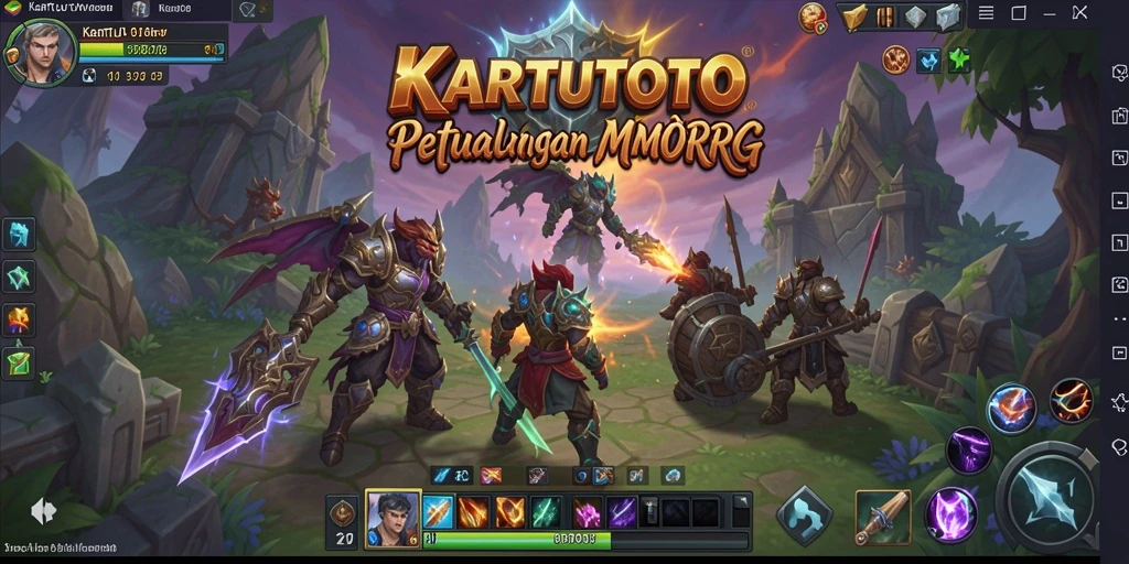 Screenshot KARTUTOTO menampilkan aksi seru dalam dunia MMORPG.