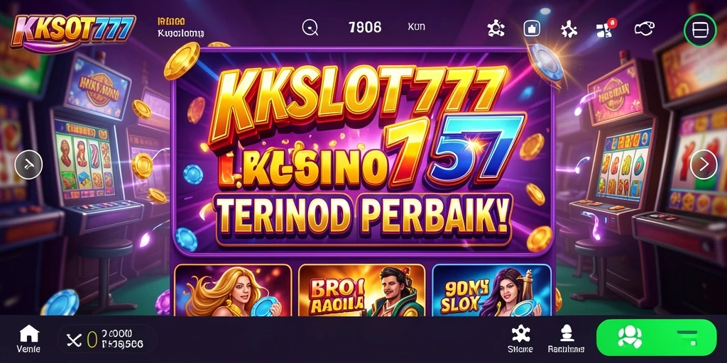Tampilan gameplay KKSLOT777 yang menarik dan penuh warna.