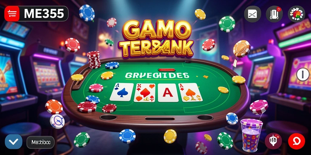 Screenshot gameplay ME355 menunjukkan aksi seru dalam permainan Kasino.