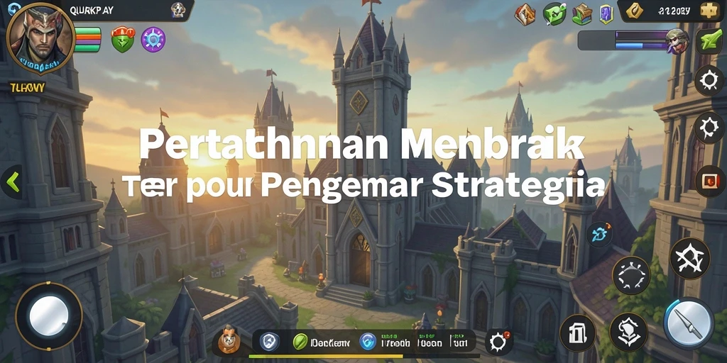 Tangkapan layar gameplay <strong>QUARKPLAY</strong> menampilkan pertarungan seru Tower Defense.