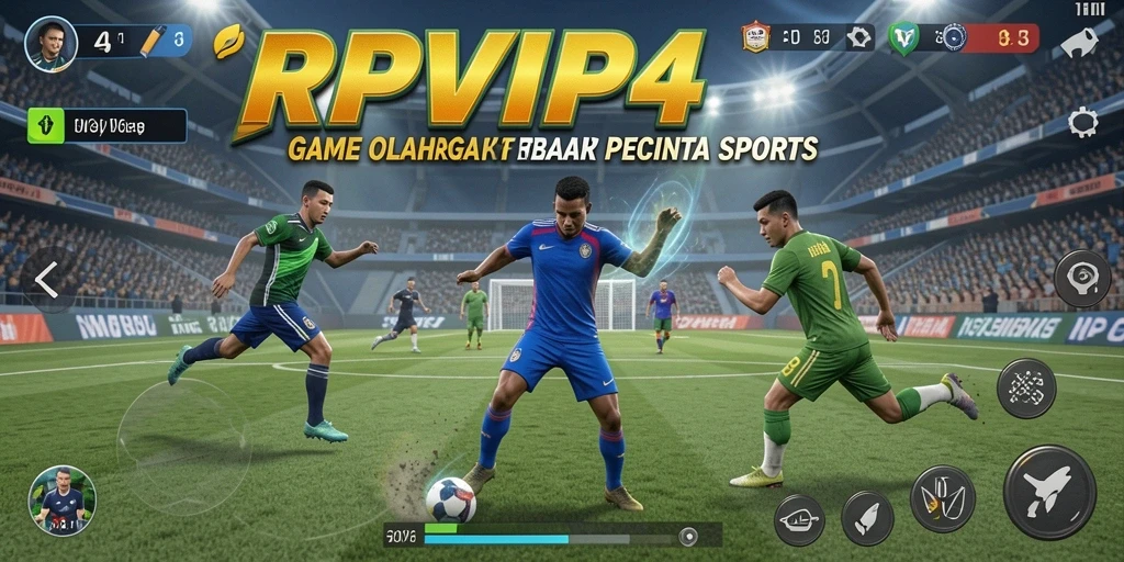 Tampilan gameplay seru dari RPVIP4 dengan aksi olahraga yang mendebarkan.