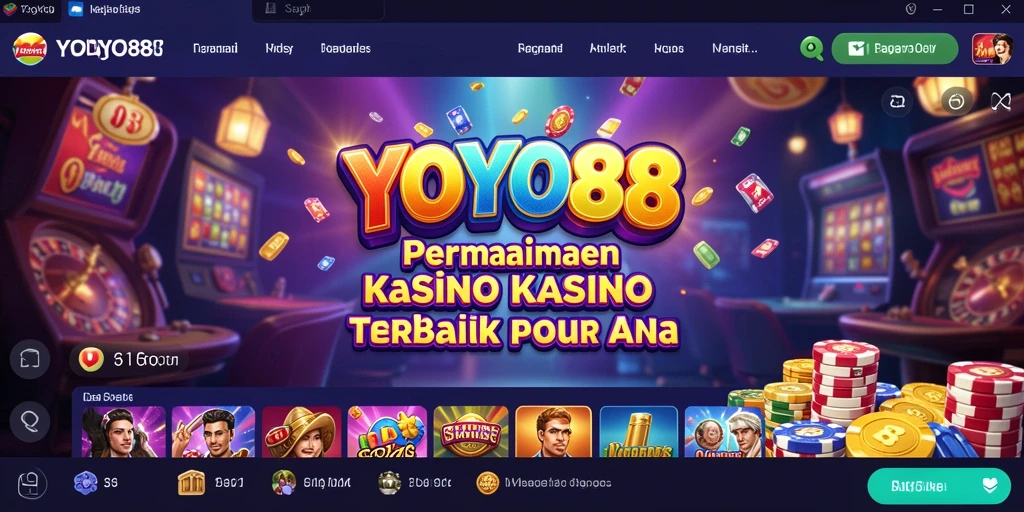 Tampilan utama permainan Kasino di YOYO88 yang mendebarkan.